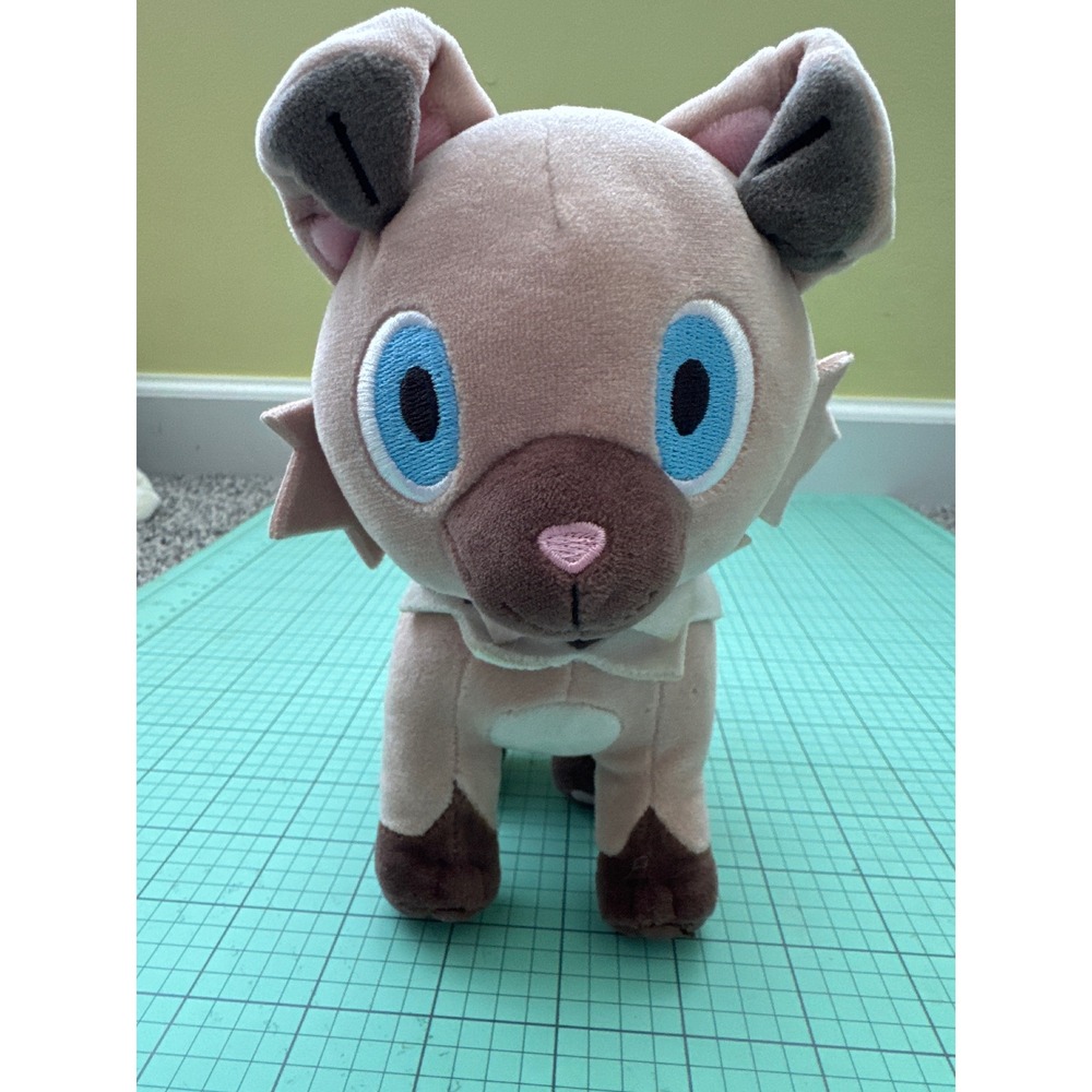 Pokemon Center Rockruff Plush 8 Inch Stuffed Animal Toy Nintendo 2024 Brown